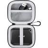 Lacdo Custodia Rigida Hard Disk Esterno per Crucial X10 Pro/Crucial X9 Pro Portable SSD 1TB 2TB 4TB USB 3.2 Stato Solido Esterne EVA Antiurto Impermeabile Protettiva Borsa, Nero+Grigio