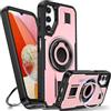 Tuvror Cover per Samsung Galaxy A14 5G /4G con Supporto. [Anello rotante a 360° e Supporto]. Cover protettiva antiurto per Samsung A14, Rosa