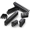 EZDIY-FAB Kit Pettine per Cavi Shield per Estensioni Cavi Alimentazione 16AWG, 18AWG - Include 4 x 24P + 16 x 8P + 8x 6P - Nero