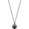 Emporio Armani Collana da uomo in acciaio inossidabile con chiusura a moschettone, Grigio ancora
