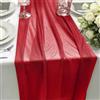 HiBeauty PRO Runner da Tavolo in Chiffon Rosso, 70 x 300 cm, 1 Pezzo, Runner da Tavolo in Tessuto per Decorazione da Tavolo, Decorazioni da Matrimonio, Decorazioni da Tavolo per Compleanni, Baby Shower
