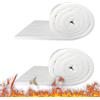 AMONENZ 2 Pezzi Coperta Isolante in Fibra di Ceramica, 610 x 400 x 25 mm Isolamento Ignifugo per Caldaie, Fibroceramica Resistenza Alte Temperature a 1260°c, per Forni, Stufe a Pellet, Fucine