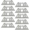 XIASHENG 10 Pezzi Lame per Cutter con Foro,52 x 19 x 0,6 mm Lame Trapezoidali Lame per Taglierino Lame Di Ricambio Multiuso,Accessorio per Cutter Set di Lame per Tagliare Pelle,Tappeti e Cartone Spesso