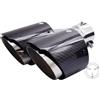 SIMONI RACING Terminale scarico universale carbonio doppio rotondo disassato 38-64mm TRX/118R