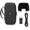 Zoom APH-2e Kit di accessori per registratore portatile Zoom H2essential, Versione UE, Custodia H2e, Protezione antivento in pelliccia, Adattatore di alimentazione, Cavo USB-C