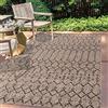 JONATHAN Y SMB108D-8 ORIIKA MAROCCAN Bohemian Medalion tessitura tenatura area esterna del tappeto esterno,costiero,tradizionale,facile pulito,cortile,patio,non spargimento,Nero/Nero,240 cm X 300 cm