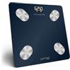 Rowenta Goodvibes Life+ 2.0, Bilancia con Schermo LED Facile da Leggere, Capacità 180 kg, Misura 15 Indicatori Corporei, Design Eleganti, Utenti Illimitati, Colore Wanted Blue, BR9720