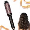 Oskuglin Spazzola termica per capelli, 38 mm, 3 in 1, spazzola per capelli calda con pettine riscaldato, spazzola lisciante per capelli, spazzola termica volumatrice, ferro arricciacapelli adatto a tutti i