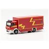 herpa modello di camion Mercedes-Benz Atego '13 Koffer-LKW Branddirektion Stuttgart, scala 1:87, modellino di camion, oggetto da collezione di modellismo, made in Germany, modello in miniatura