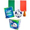 ODS - Sunday, Cubo dei Campioni, Pallone Calcio METROPOLITAN, Inclusi 4 Coni, Sacca per Trasporto 40x32 cm, Bandiera dell'Italia, Idea Regalo per Appassionati di Calcio, Età Consigliata +3 Anni