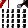 VEGCOO 10 paia | 5 taglie donna tacco alto protettivi, donne scarpe stoppers coperte, tacchi coperti, per matrimoni, attività all'aria aperta a piedi facile (nero, 5 dimensioni)