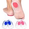 YSAOAKA 2 Paia Talloniera in Silicone, Plantari per Tallonite in Gel, Cuscinetti in Gel per Tallone in Silicone, Solette per Sperone Calcaneare,Taglia Unisex, Blu, Rosso