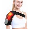 Yapasopu Cuscino per Spalla Senza Fili, 40-75°C 3 Livelli di Calore e Vibrazione, Tutore Riscaldante per Spalle, Batteria da 5000 mAh, Controllo Touch Screen, per Uomini e Donne