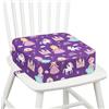 omedecal Rialzo Sedia per Bambini, Seggiolino da Tavolo per Bambini Lavabile Cartoon Cuscino con 2 Regolabile Cinghie & Base Antiscivolo 32 x 32 x 10 cm - Principessa