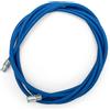 BARETTO | Prolunga Pulizia Stufa a Pellet | Lunghezza 3 m Acciaio Rivestito Blu Flessibile | Accessorio per Spazzole Pulizia Canna Fumaria