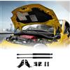 KUNGKIC Supporto di sollevamento caricato a gas per cofano anteriore Per Fiat 500 500C 500E Abarth 595 695 Cofano idraulico Barra di supporto 8 pezzi (Nero)