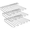 LACOR Coppe Appendino, Supporto calici da soffitto o Parete, 45 x 31 cm, 20 Bicchieri, Include Strumenti di Montaggio, Acciaio Inox, Inossidabile, Metallico (Confezione da 3)