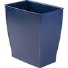 InterDesign iDesign 64773EU Mono Cestino Rifiuti, Rettangolare, Plastica, Blu, 28.5x17.75x30.5 cm
