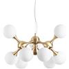 Ideal Lux NODI SP9 OTTONE SATINATO, Sospensione, Ideal Lux
