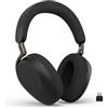 Jabra Evolve3 85 Cuffie Over-Ear Wireless Bluetooth con Microfono per Lavoro, USB-C, AI Chiamate, Cancellazione Rumore Attiva Adattiva, 25h Batteria, per App di Meeting, Nero