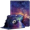 FINTIE Custodia per iPad Air 11 Pollici M4/M3/M2 (2026/2025/2024), iPad Air 5a/4a Gen 10,9 (2022/2020) con Portapenne - 360 Gradi di Rotante Cover Protettiva Case con Auto Sveglia/Sonno, Galaxy