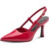 MARCO TOZZI Décolleté da Donna Morbido Plantare Feel Me Fodera Morbida di Tendenza, Rosso (Red Patent), 40 EU