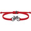 Shopsphère DISTRIBUTION Bracciale Bicicletta | Gioielli Bici | Bracciale Ciclismo | Regali Bici Donna Uomo Ragazza Ragazzo | Braccialetto La Roja Bike, Acciaio inossidabile