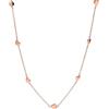 Purelei Alohi Heart - Collana impermeabile e regolabile, in acciaio inox con piccoli cuori e placcatura in oro 14 K/18 carati, simbolo di amore, leggerezza e armonia, Eine Grösse, Acciaio inossidabile