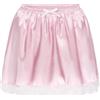 Satini Con Volant Pizzo Femminuccia Pieghettato Setoso Raso Sottogonna Sottogonna Gonna a Balze (Rosa Pastello, XXL)
