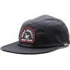 Surf Monkey Berretto Strapback a 5 Pannelli - Cappello Jockey Classico - Cappello da Baseball per Uomo/Donna in Cotone Organico, Nero , Taglia unica