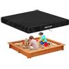 SIMPHAUS Copertura Sabbiera 180x180x20cm,Copertura per Sabbiera Impermeabile,Copertura Protettiva Sabbiera per Bambini e Piscina da Giardino,Protezione UV Tessuto Oxford 420D,Resistente,Antivento