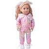 DUORUI Vestiti Bambola Vestito Sportivo Casual Vestito Con Cappuccio Giacca Per Bambola Americana 45,7 cm