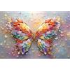Yunlus Puzzle per adulti, 1000 pezzi, impossibile, difficile, stimolante, per adulti, adolescenti, farfalle colorate, vacanze, 1000 pezzi, 71 x 51 cm