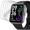 SRSRROP Pellicola salvaschermo 5pcs per Tensky‎ 1.85 Smart Watch Trasparente TPU Pellicole Protettiva Schermo Touch Sensibile,qualità Premium HD Clear, Case-friendly, Auto Guarigione