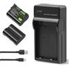 iPrize 2X batteria EN-EL15/EN-EL15C 2600mAh e caricatore per Nikon 1 V1, D600 D610 D750 D810 D800 D880 D7000 D7100 D7200, Z5 Z6 Z7