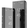 QIWEIQING Compatibile con Samsung Galaxy Note 10 Custodia a libro Specchio Trucco Smart View Stand Custodia Flip Case Cover per Samsung Galaxy Note 10 Flip Mirror Black QH