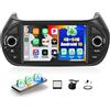 GOHHDL Android 15, 4G+64G GOHHDL Autoradio per Fiat Fiorino/Qubo/Peugeot Bipper/Citroen Nemo con Carplay Android Auto Mirror Link, 7 Pollici Stereo per Auto con GPS WiFi Bluetooth FM/RDS SWC Retrocamera Mic