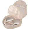 BOVKE Custodia con Modalità standby per Apple AirPods Max 2 / Max Cuffie Wireless over-ear, Custodia da Viaggio Protettiva Portatile AirPods Max 2/Max Cuffie, tasca in rete per Accessori, PU_Starlight