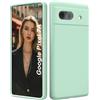 ISOI - Cover per Google Pixel 7a, Custodia Morbida in Silicone Liquido, Protezione Completa Antiurto Ultra Sottile per il Corpo - Menta Verde