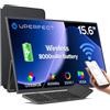 UPERFECT Monitor Portatile Wireless con 8000mAh Batteria, 15.6 Pollici 125% sRGB Display Mobile Schermo IPS FHD con Custodia/Tastiera per per PC/Laptop/Phone/Console, Supporto AirPlay/Miracast