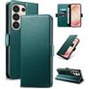 Yunubeyii Cover Libro per Samsung Galaxy S26 Ultra,Verde | Blocco RFID,Luxury PU Pelle,Portafoglio,Card Holder,Magnetic Phone Custodia,Kickstand,Protettiva,Antiurto
