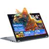 AFFGUOK PC Portatile 2-in-1 Touchscreen da 15,6 Pollici, Notebook Win 11 con Processore Ryzen 3 3200U, 16GB RAM 1TB SSD, Laptop 360° Rotation Touchscreen 1080P FHD, Computer Portatile RJ45 USB3.0 Mini-HDMI