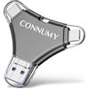 CONNUMY Chiavetta USB 256GB per Phone,Pen drive Plug&Play Senza Adattatori