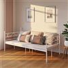 buybyroom Struttura per letto diurno 90 x 190 cm, letto singolo con testiera e rete a doghe, divano letto singolo per camera da letto, soggiorno, camera degli ospiti, bianco-Stile 2