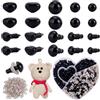 PH PandaHall Kit Occhi e Nasi di Sicurezza, 180pz Occhi all'Uncinetto 5/6/8mm 100pz Nasi Amigurumi 8/10mm con Rondelle per Pupazzi Orsacchiotti