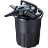 AquaForte Filtro a pressione CBF-12000 con PL 24 Watt UV-C e funzione di backwash, facile da pulire, flusso massimo 6 m3 all'ora, laghetto massimo 12 m3, dimensioni Ø41 x 51 cm, per laghetti senza