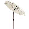 Dehner, Parasole Kos, Diametro 220 cm, Alluminio/Poliestere, Beige