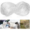 MEGYAD Rete per gatti per balcone 3 x 10 m: 2,5 cm, per balconi senza foratura, robusta rete per gatti trasparente in nylon, protezione per gatti, balcone, scale, finestre, terrazze