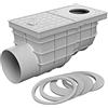 MCH Scatola di scarico grondaia per acqua piovana DN 110 grigio 325 D-s