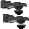 Oktaplex motion Oktaplex - Set di 2 rilevatori di movimento Tea, per esterni, 360 gradi, IP65, orientabile, a parete, 9 m, portata 230 V, colore antracite per soffitto e parete